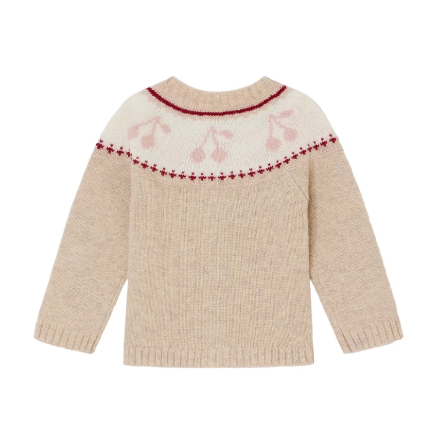 "KIDS21 Tatiana Beige Cardigan for Kids – Soft & Stylish Knit Sweater"