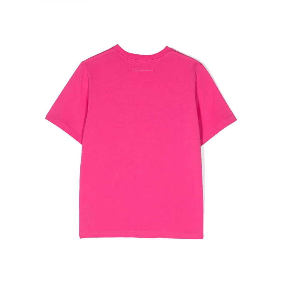 "KIDS21 Fuchsia Logo Short Sleeve T-Shirt for Kids - Comfortable Cotton Tee"