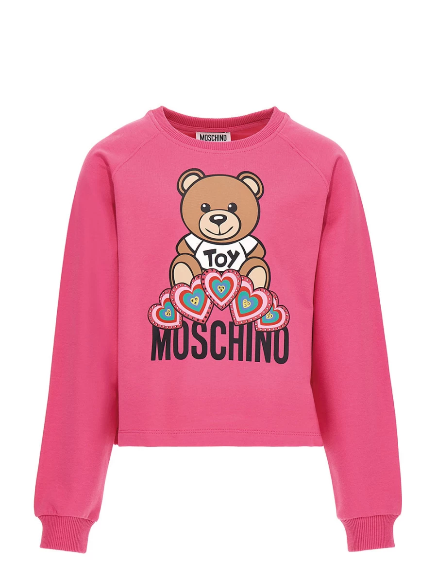 KIDS21 Fuchsia Toy Bear Sweatshirt for Kids - Cute & Comfortable Pullover