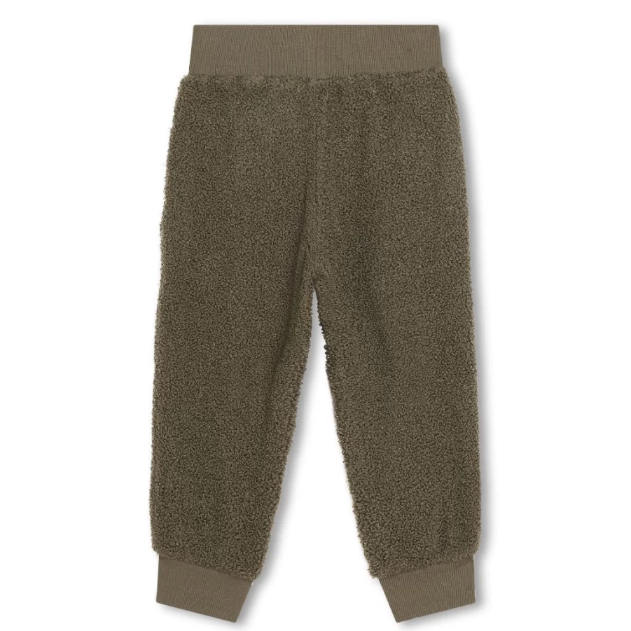 KIDS21 Kids' Khaki Elephant Print Logo Trousers for Boys and Girls