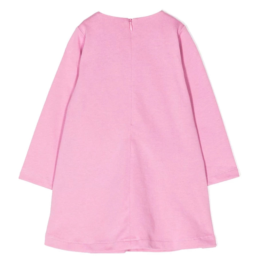"KIDS21 Pink Puffed Sleeve Dress for Girls - Flowy Ruffle Summer Dress"