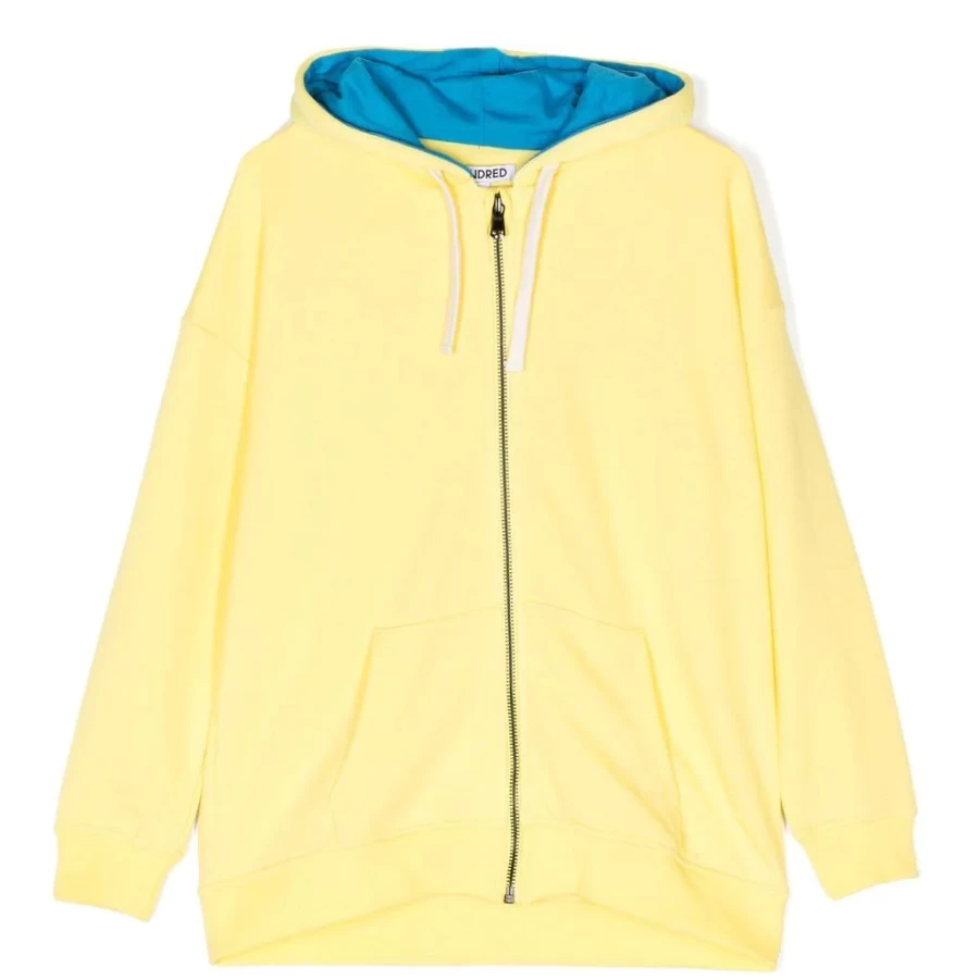 KIDS21 Yellow Drawstring Hooded Jacket for Kids - Lightweight Comfortable Pullover