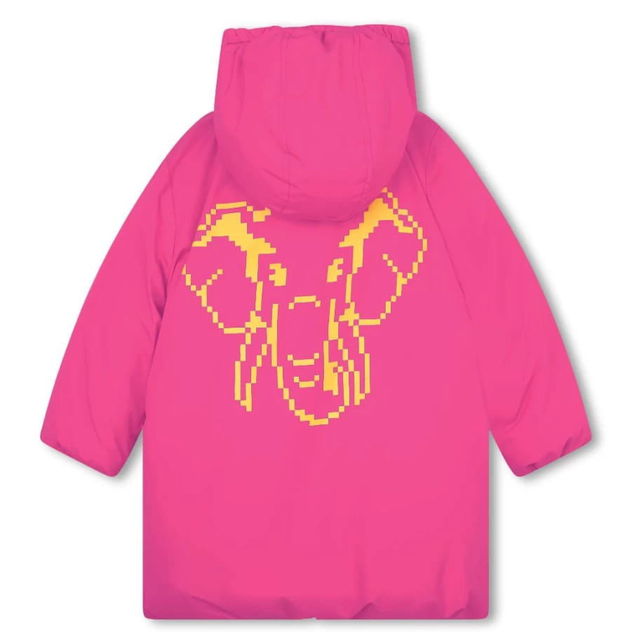 Pink Jungle Animals Puffer Jacket for Kids by KIDS21 - Cozy Winter Coat