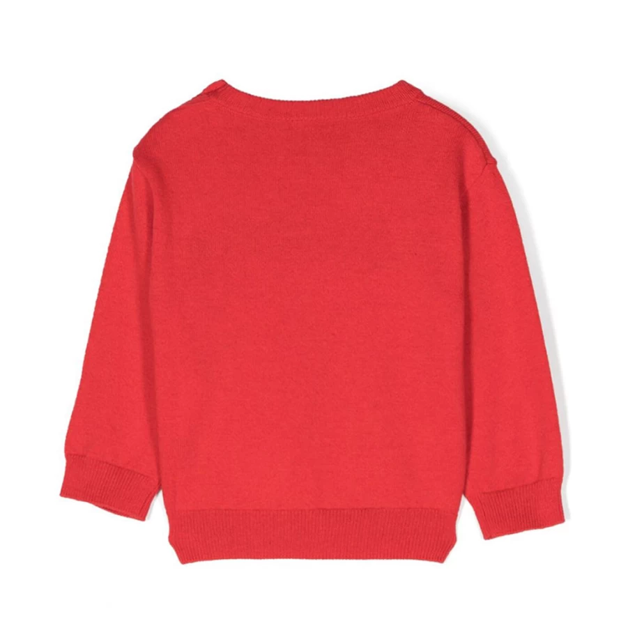 "KIDS21 Red Knitted Sweater for Kids - Cozy Winter Pullover"
