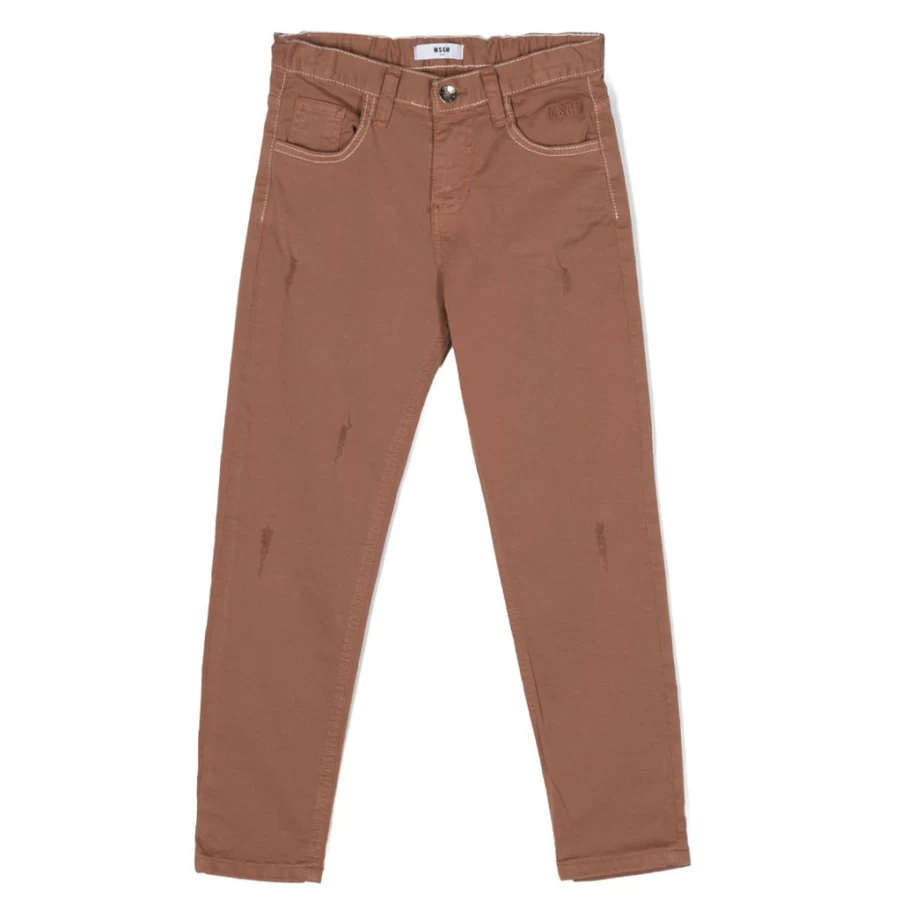 "KIDS21 Brown Cotton Trousers for Kids - Comfortable & Stylish"