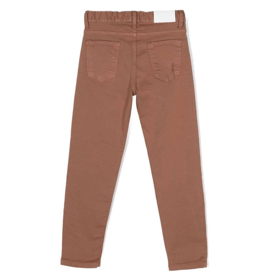 "KIDS21 Brown Cotton Trousers for Kids - Comfortable & Stylish"