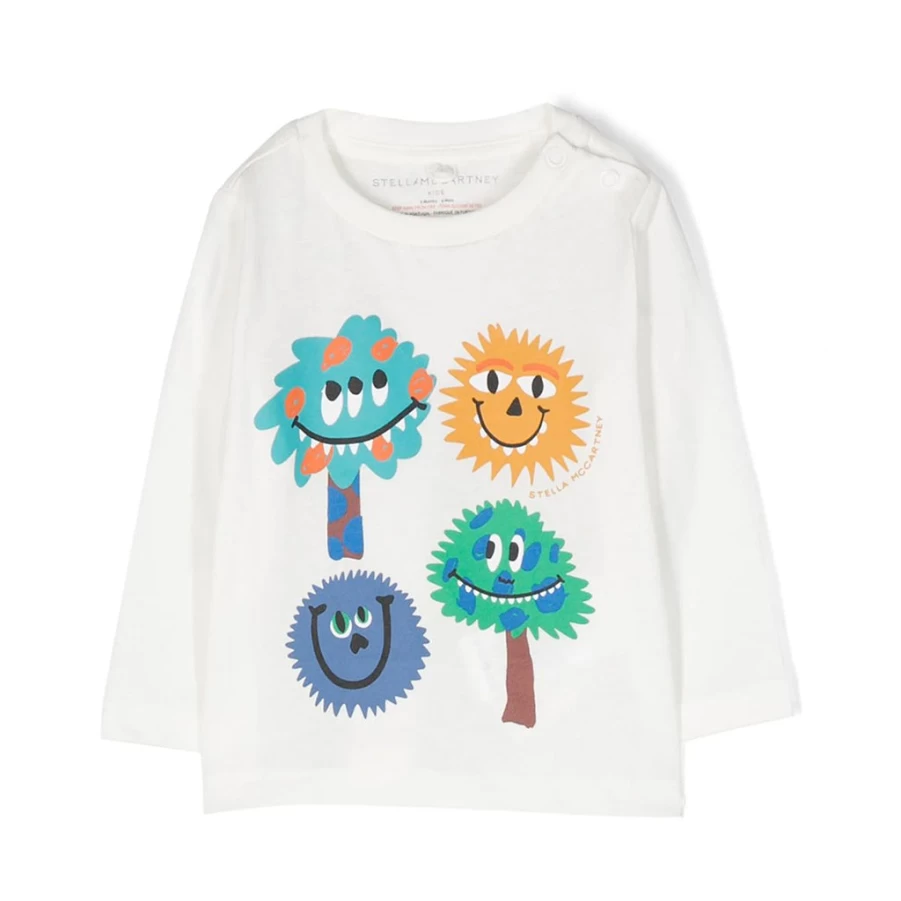 "KIDS21 Monsters Graphic T-Shirt for Kids - Soft Cotton Ivory Tee with Fun Monster Design"