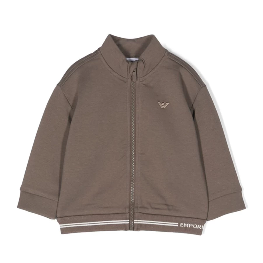 KIDS21 Kids Logo Sweatshirt - Comfortable Khaki Pullover for Boys and Girls