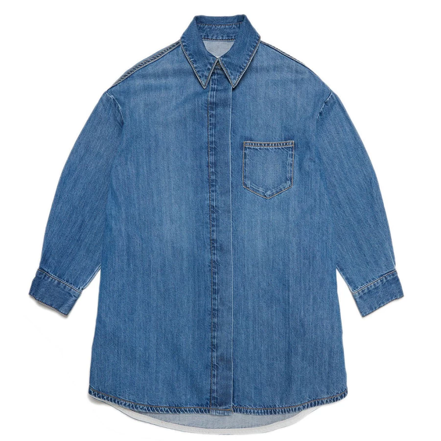 KIDS21 Indigo Denim Shirt Dress for Kids - Stylish & Comfortable Casual Wear