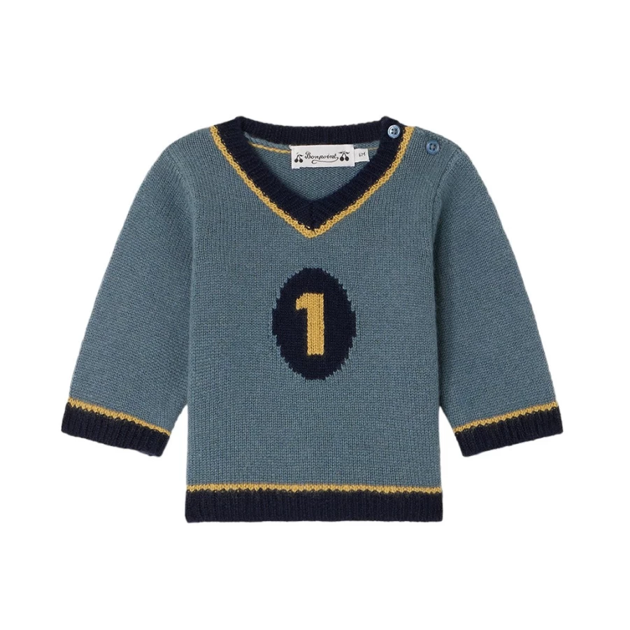 KIDS21 Blue Turbo Pullover Hoodie for Kids - Lightweight & Comfortable