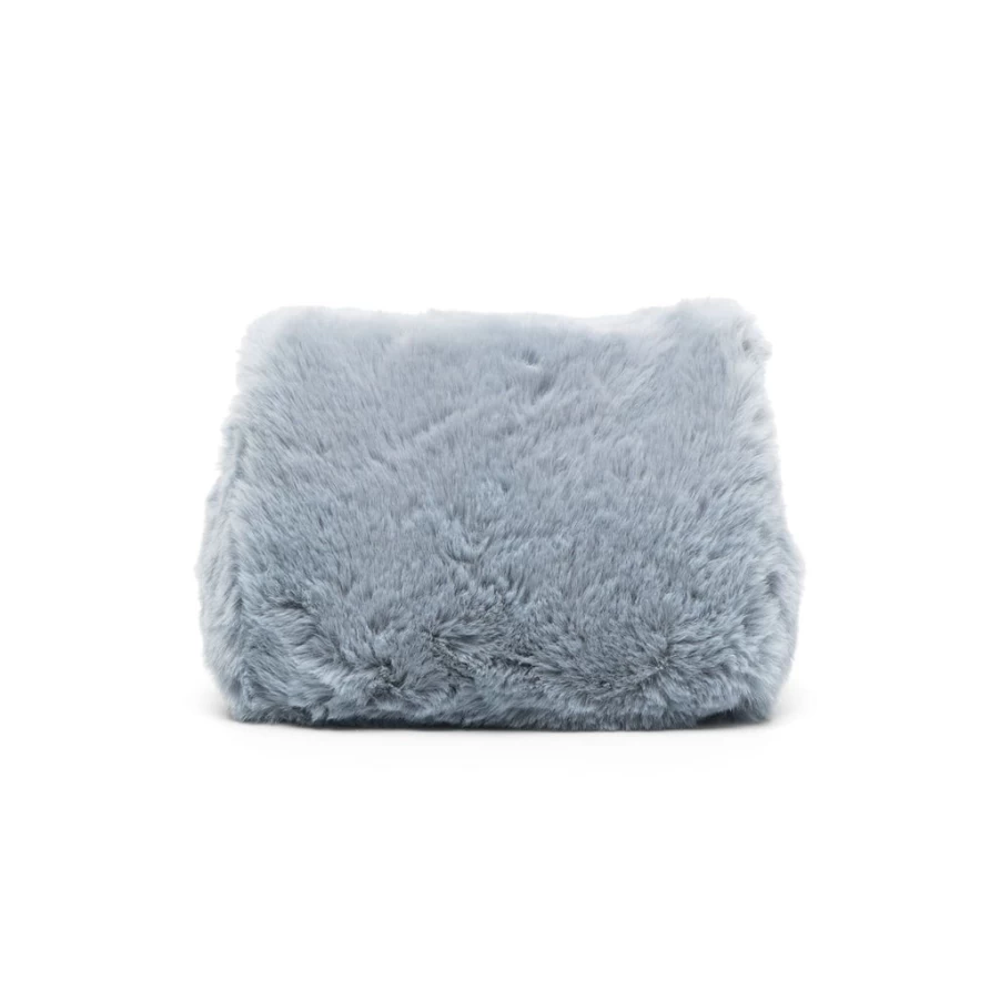 KIDS21 Light Blue Furry Logo Bag for Kids - Stylish & Soft Designer Handbag