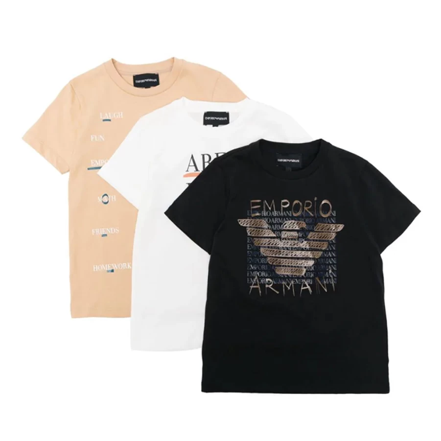 "KIDS21 Beige Kids T-Shirts Set - Soft Cotton 2-Pack Tees for Boys & Girls"