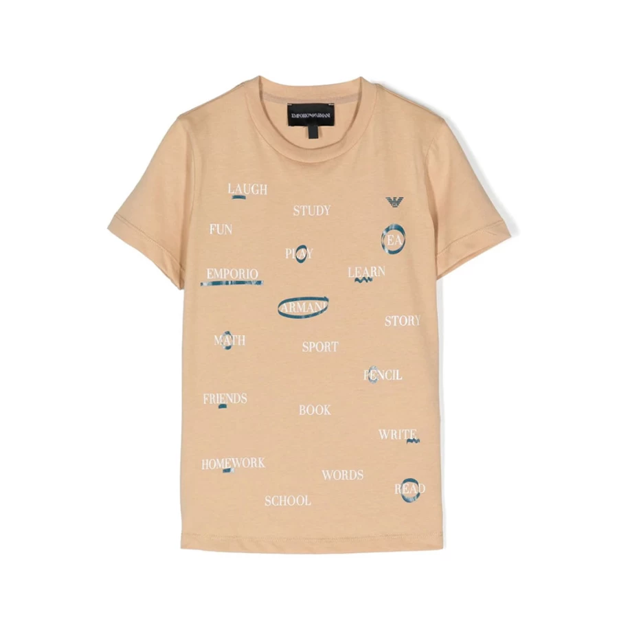 "KIDS21 Beige Kids T-Shirts Set - Soft Cotton 2-Pack Tees for Boys & Girls"