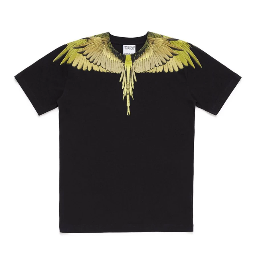 KIDS21 Black Icon Wings Graphic T-Shirt for Kids - Stylish & Comfortable Cotton Tee