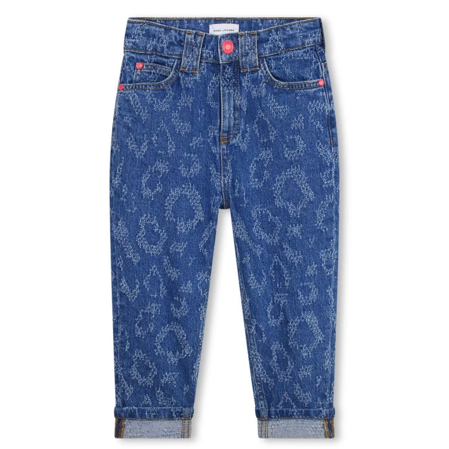 KIDS21 Cheetah Laser Print Indigo Denim Jeans for Kids