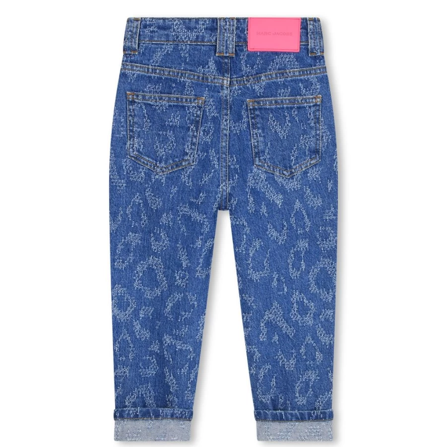 KIDS21 Cheetah Laser Print Indigo Denim Jeans for Kids