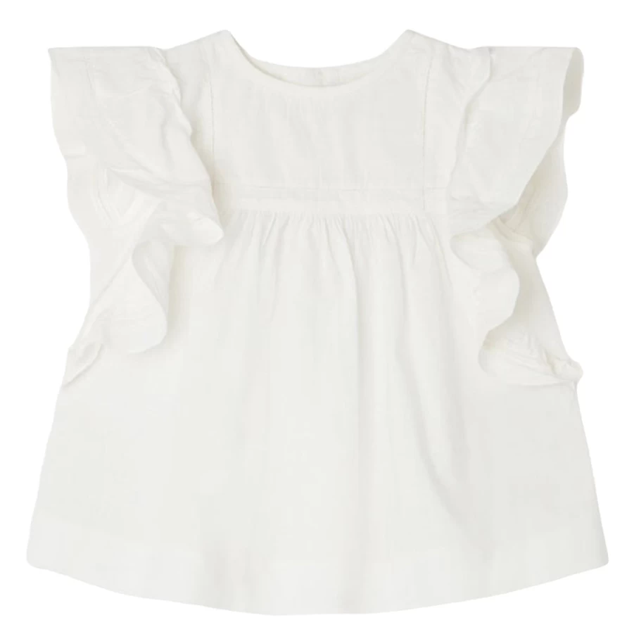 KIDS21 White Celene Blouse for Girls - Elegant and Comfortable Top
