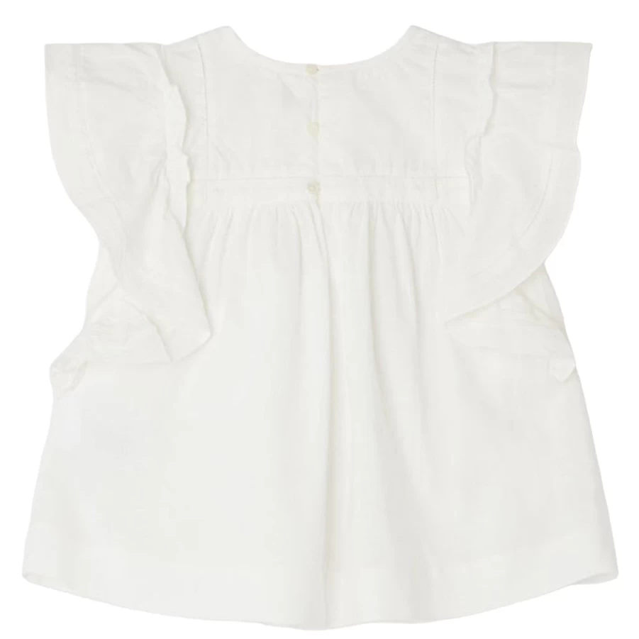 KIDS21 White Celene Blouse for Girls - Elegant and Comfortable Top