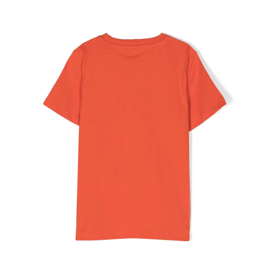 KIDS21 Orange Circle Flower Logo Graphic T-Shirt for Kids