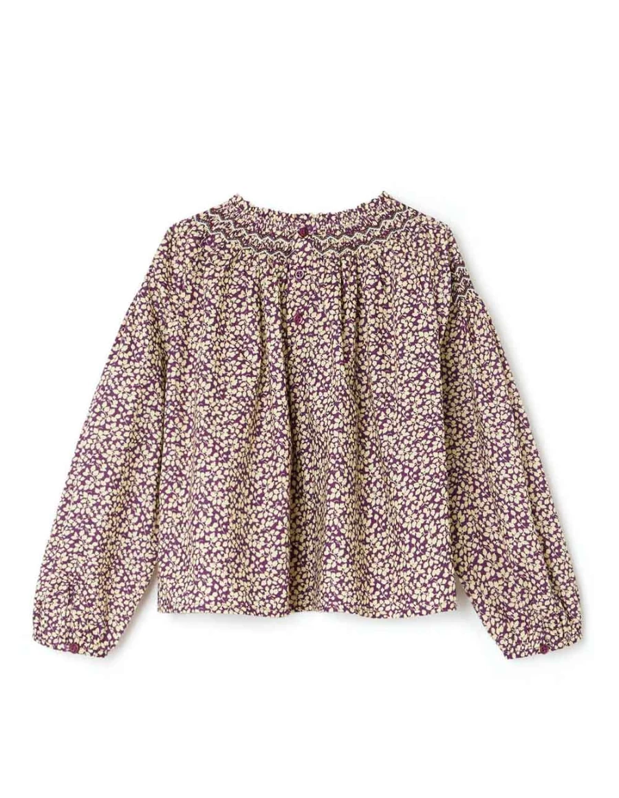 KIDS21 Liberty Blandine Blouse - Purple Floral Print Women's Top