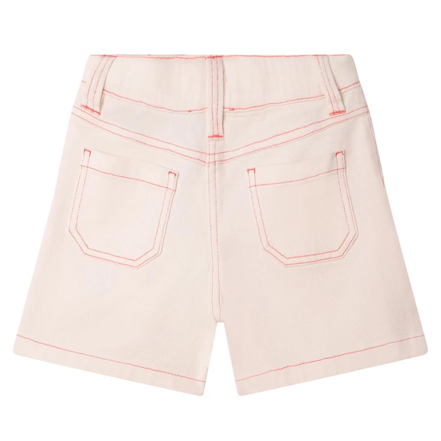 KIDS21 Pink Logo Twill Shorts for Kids - Comfortable & Styletic Casual Wear