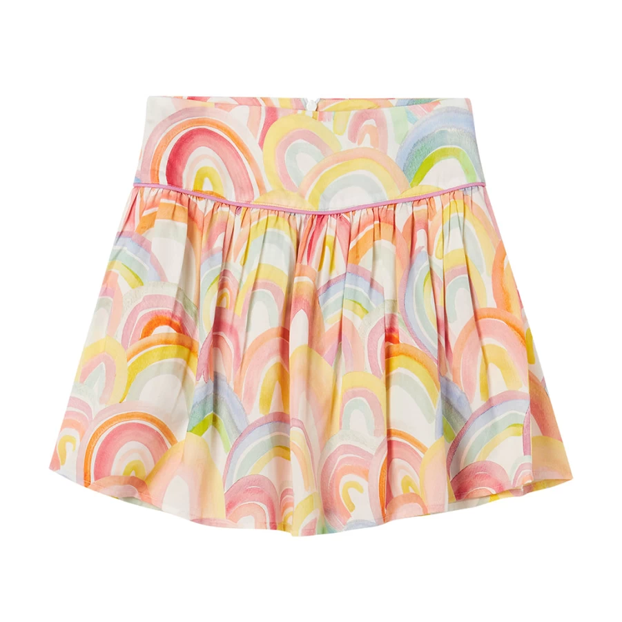 "KIDS21 Multi-Colored Rainbow Skirt for Kids - Vibrant & Playful Design"