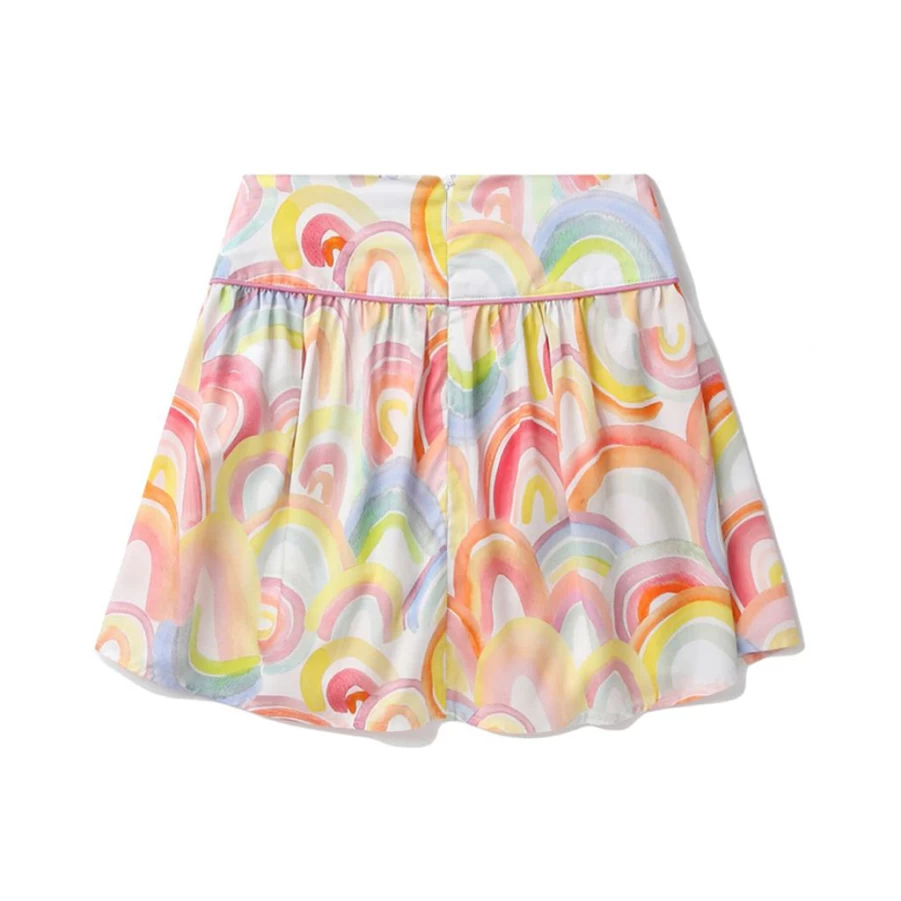 "KIDS21 Multi-Colored Rainbow Skirt for Kids - Vibrant & Playful Design"