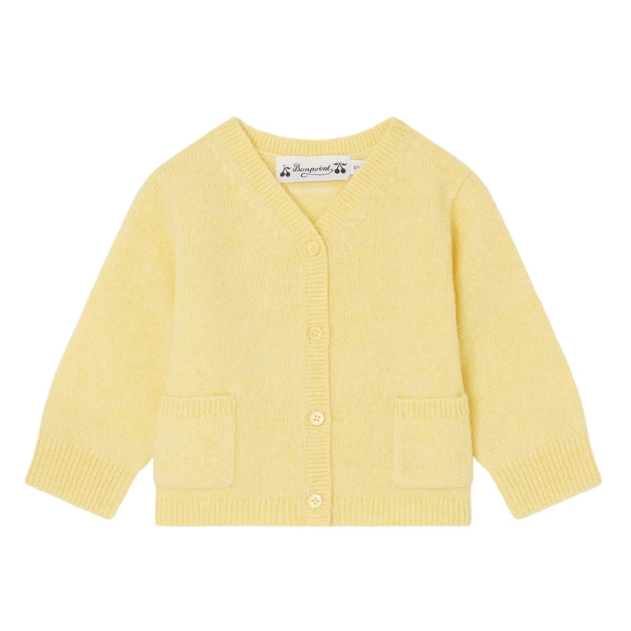 KIDS21 Yellow Tahiel Cardigan for Kids - Soft & Stylish Knit Sweater