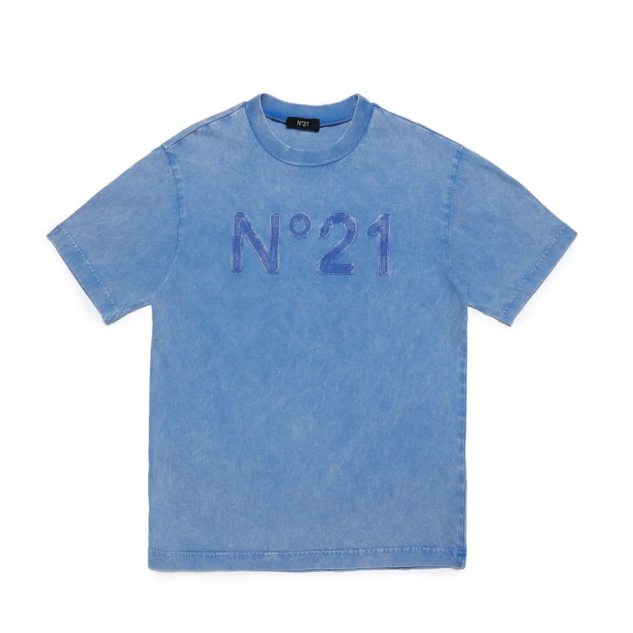 "KIDS21 Blue Short Sleeve T-Shirt for Kids - Comfortable Cotton Tee"
