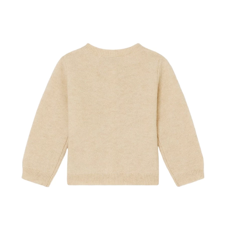 KIDS21 Beige Teyana Cardigan for Kids - Soft & Stylish Knit Sweater