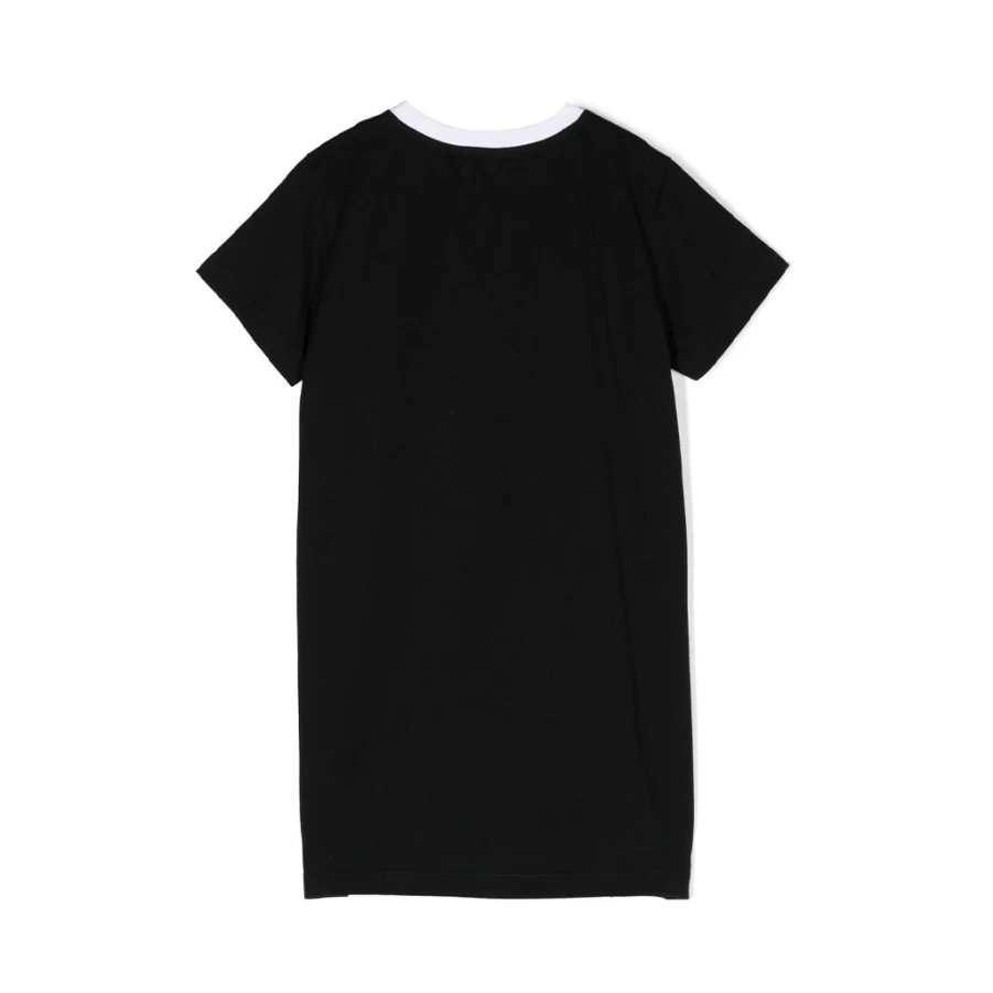 "KIDS21 Black T-Shirt Dress for Kids - Stylish & Comfortable Casual Wear"