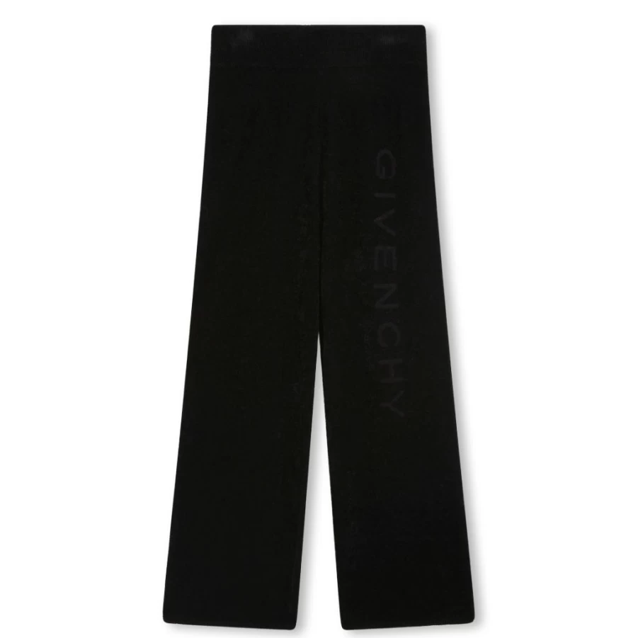 KIDS21 Black Lurex Knit Track Pants for Kids - Stylish & Comfortable