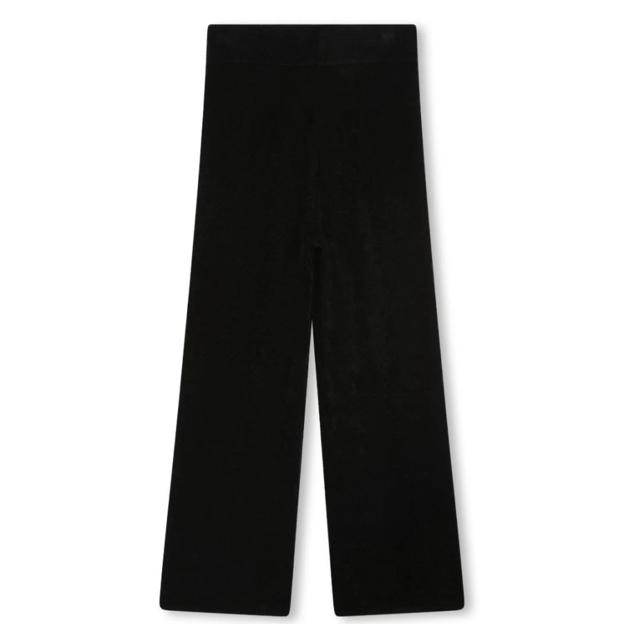 KIDS21 Black Lurex Knit Track Pants for Kids - Stylish & Comfortable