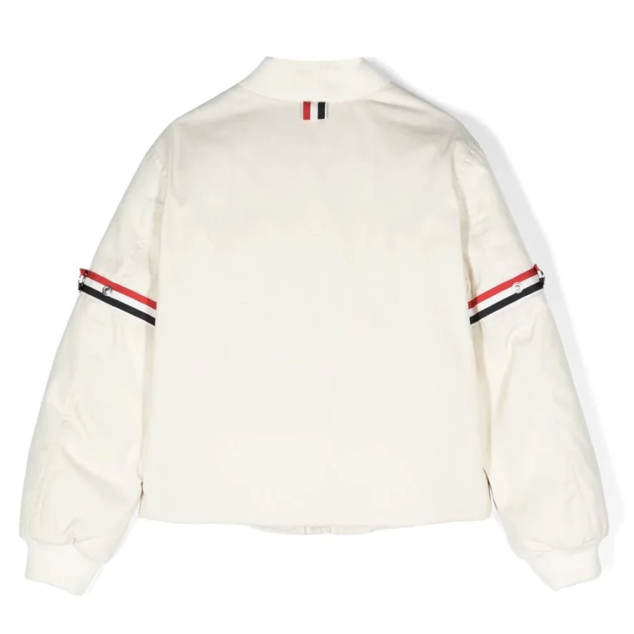 KIDS21 Ivory Down Bomber Jacket for Kids - Lightweight Warm Winter Coat