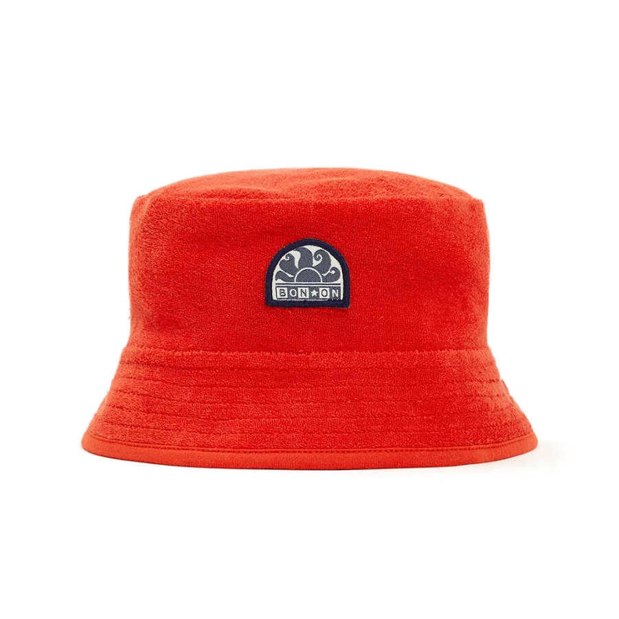 KIDS21 Red Bucket Hat for Kids - X Sundek Style Sun Protection