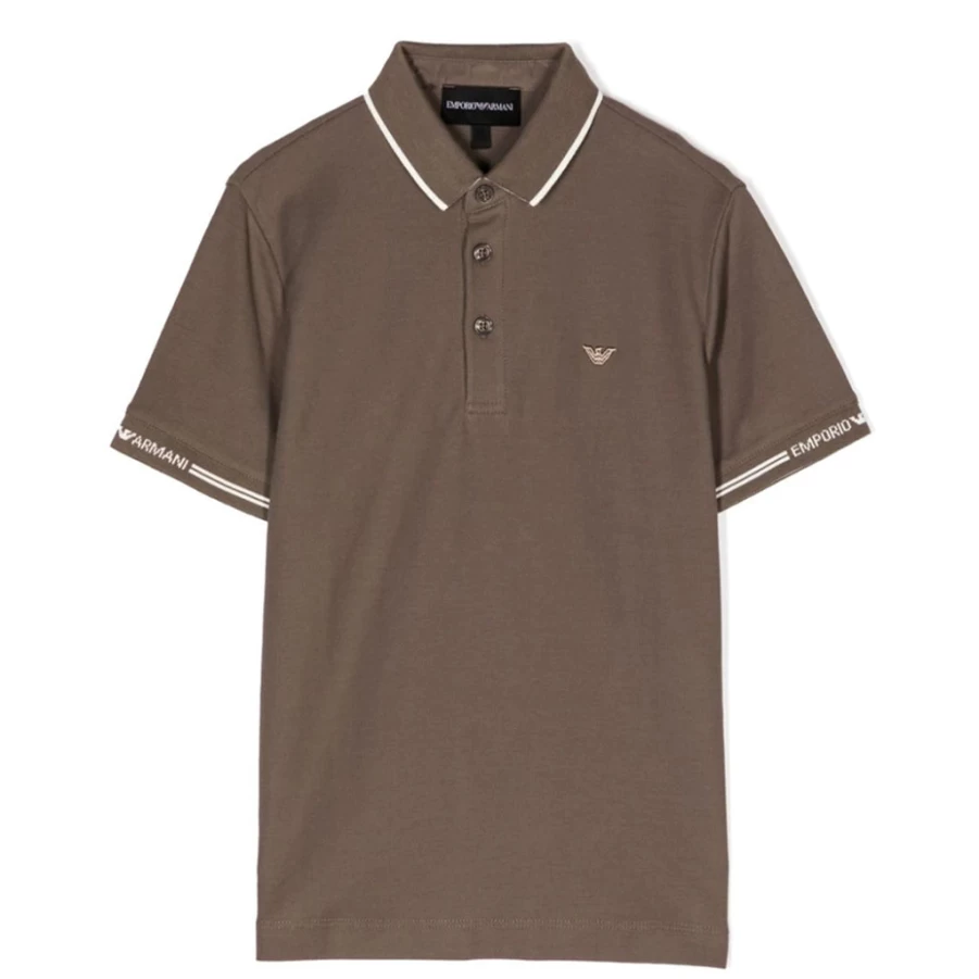 "KIDS21 Men's Classic Polo Shirt in Khaki – Comfortable Casual Knit Top"