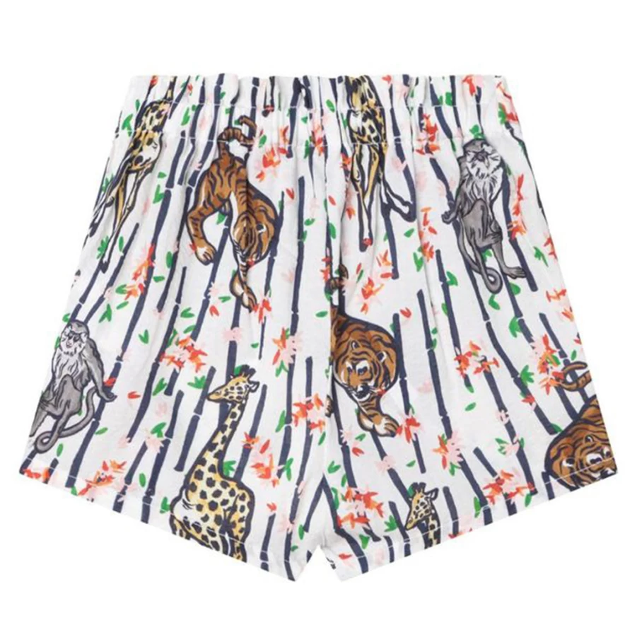 "KIDS21 Multi-Colored Bamboo Tiger Print Shorts for Kids – Soft & Comfortable"