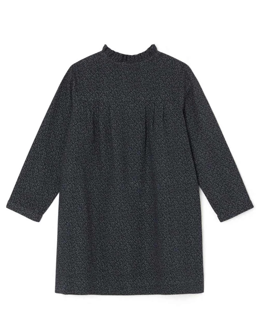 KIDS21 Grey Juline Cotton Dress for Kids - Soft and Comfortable Everyday Wear