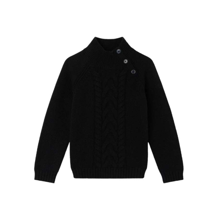 KIDS21 Black Tyoto Pullover Hoodie for Kids - Warm & Comfortable Fleece Sweatshirt