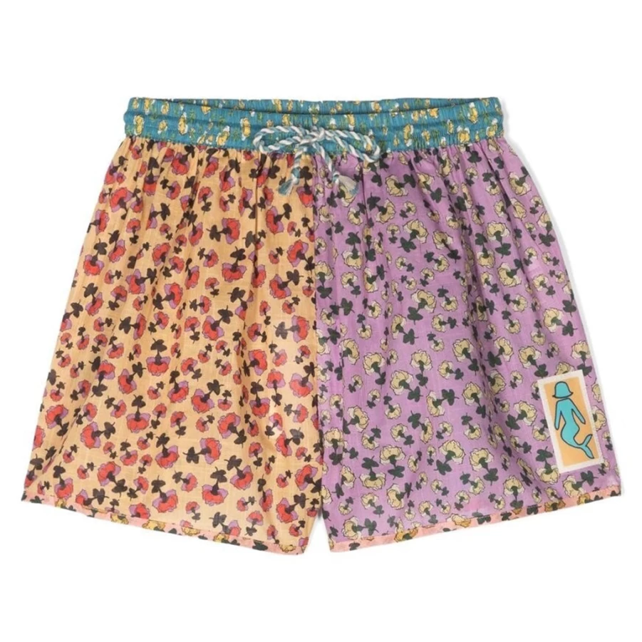 KIDS21 Tiggy Multi-Colored Spliced Shorts for Kids - Trendy & Comfortable