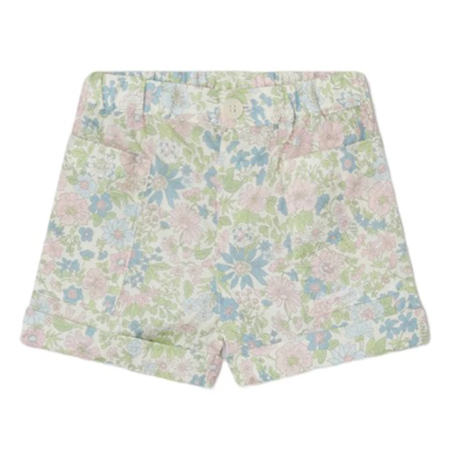 KIDS21 Green Nateo Shorts for Kids - Comfortable & Stylish Summer Shorts