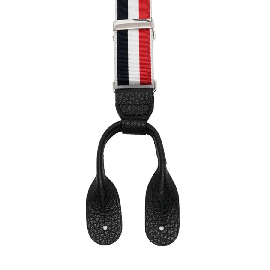 "KIDS21 Multi-Colored Striped Grosgrain Suspenders for Kids - Adjustable Elastic Straps"