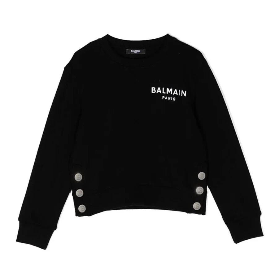 KIDS21 Black Logo Sweatshirt for Kids - Comfortable & Stylish Pullover