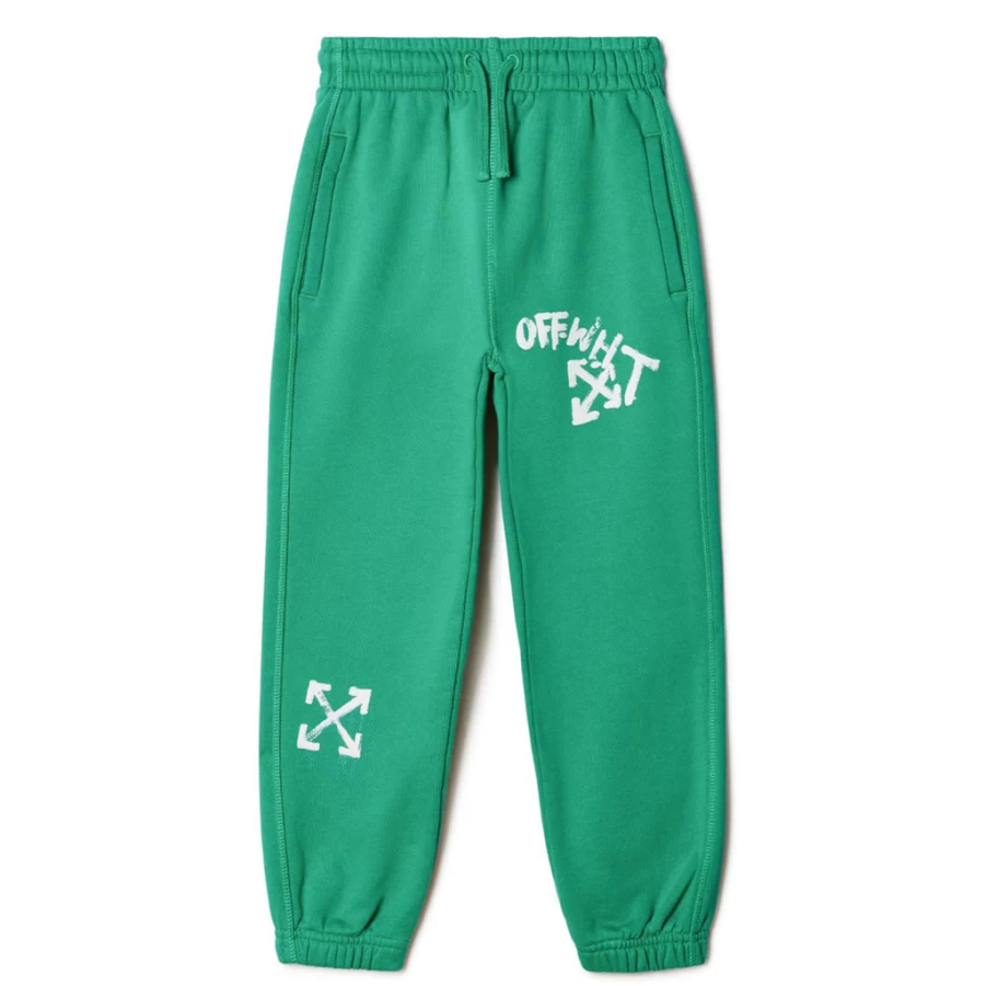 KIDS21 Green Paint Script Jogger Pants for Kids - Comfortable Athletic Sweatpants