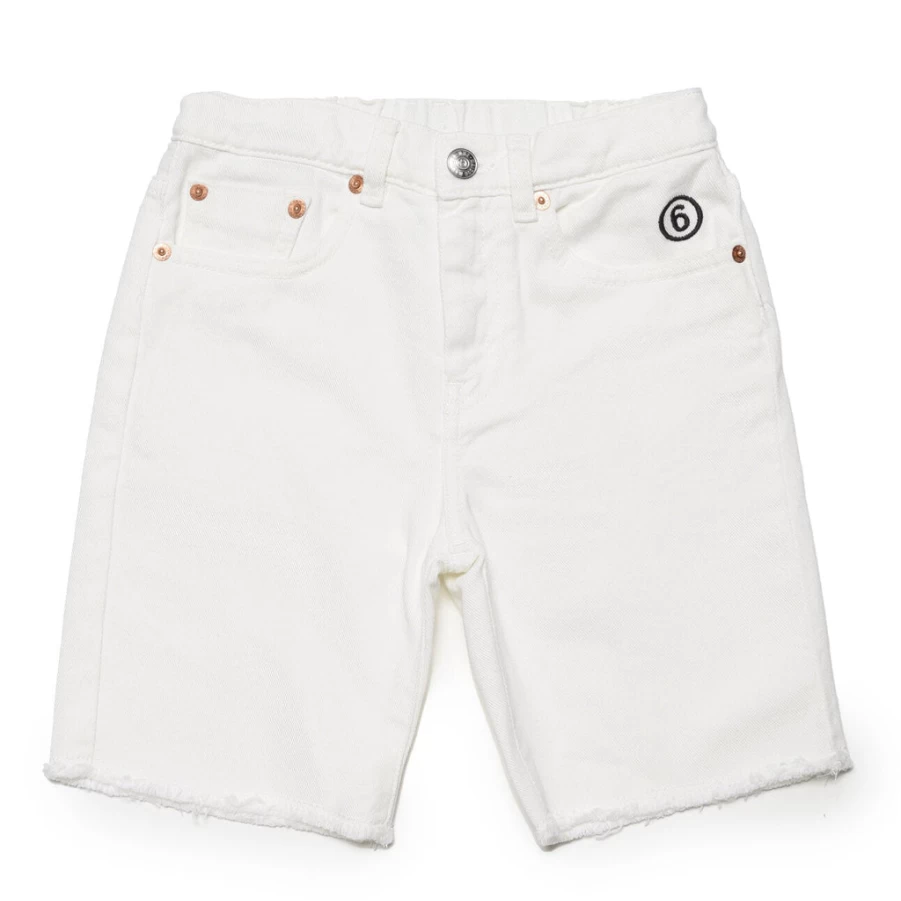 "KIDS21 Ivory Denim Shorts for Kids - Comfortable & Stylish"