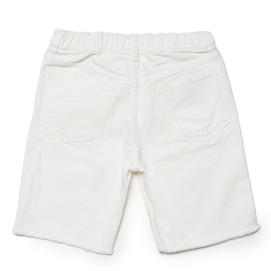 "KIDS21 Ivory Denim Shorts for Kids - Comfortable & Stylish"