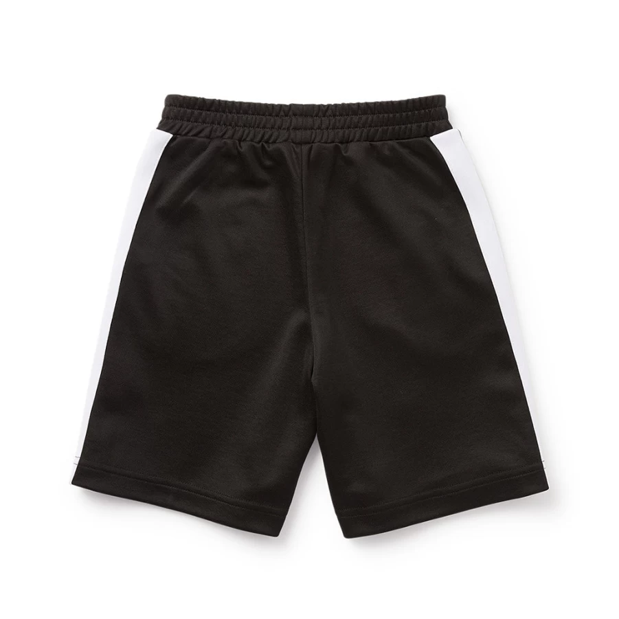 KIDS21 Black Logo Track Shorts for Kids - Stylish Comfortable Athletic Shorts