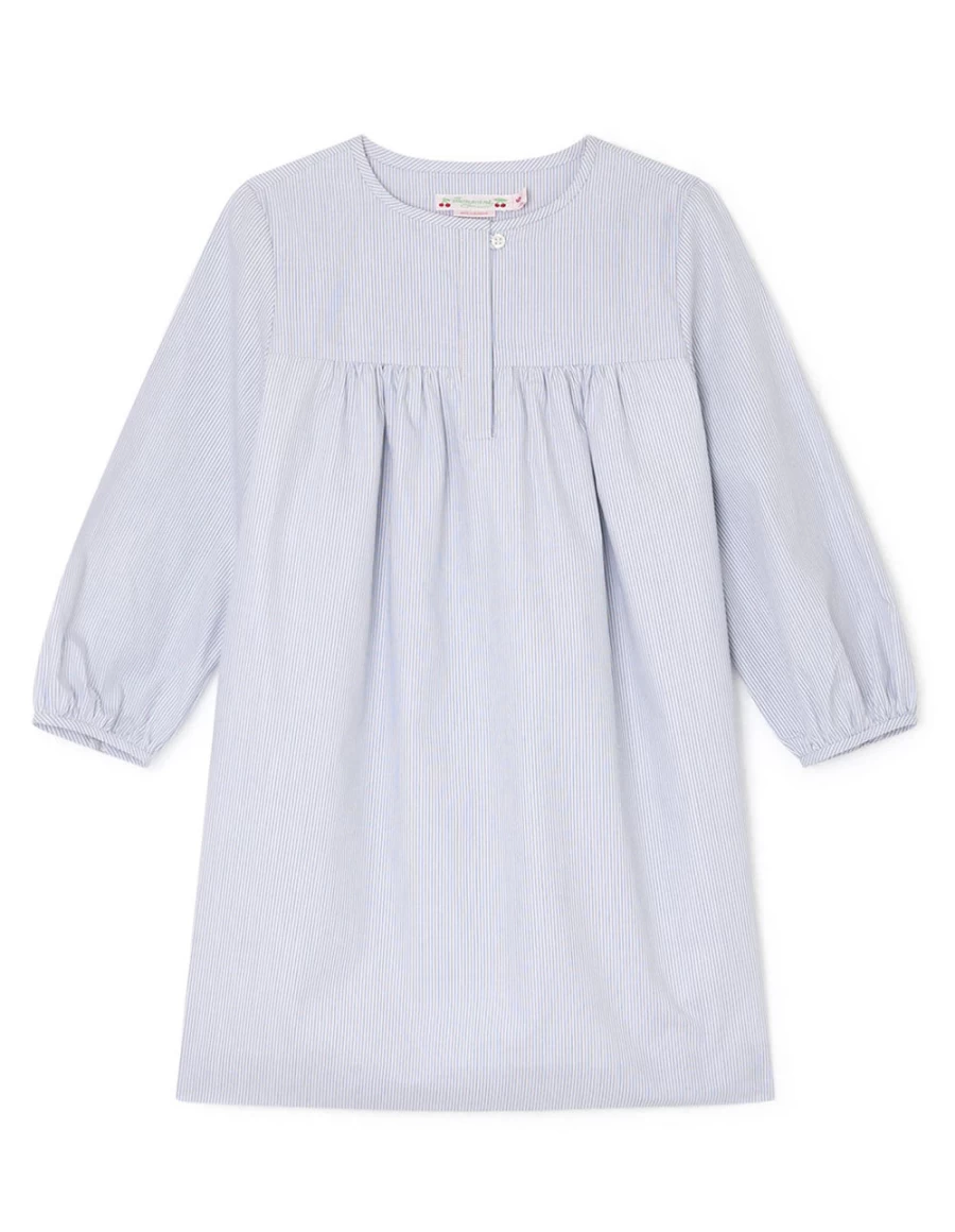 KIDS21 Brianna Grey Striped Dress for Kids - Stylish and Comfortable