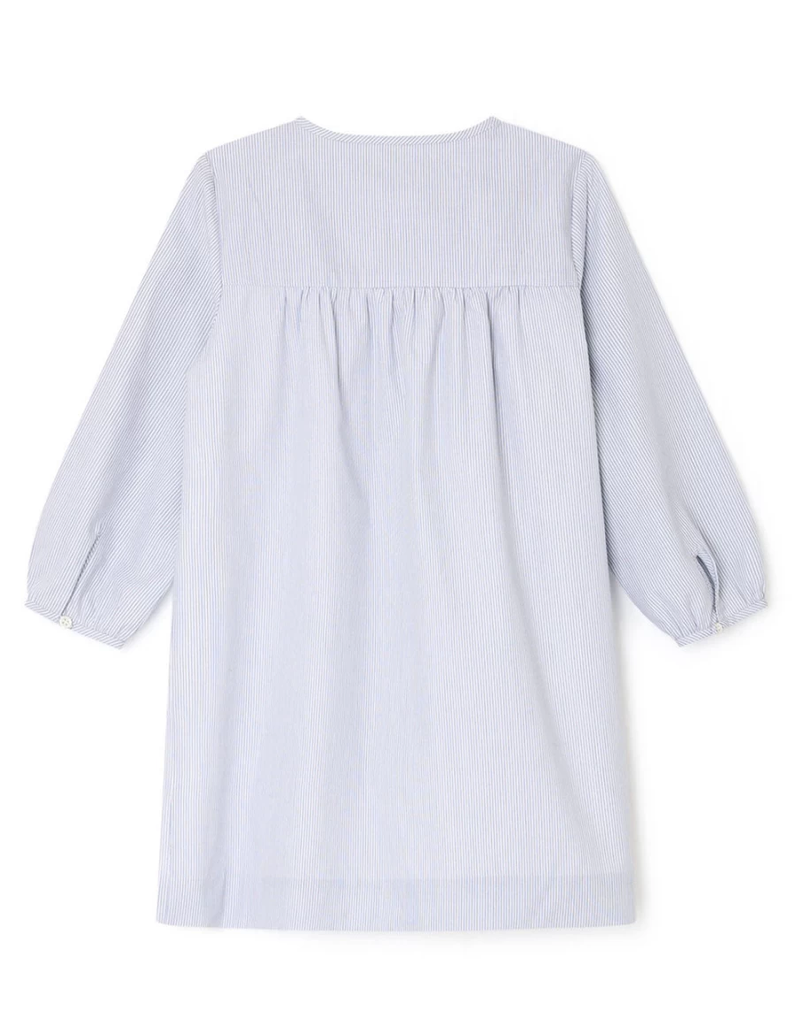 KIDS21 Brianna Grey Striped Dress for Kids - Stylish and Comfortable