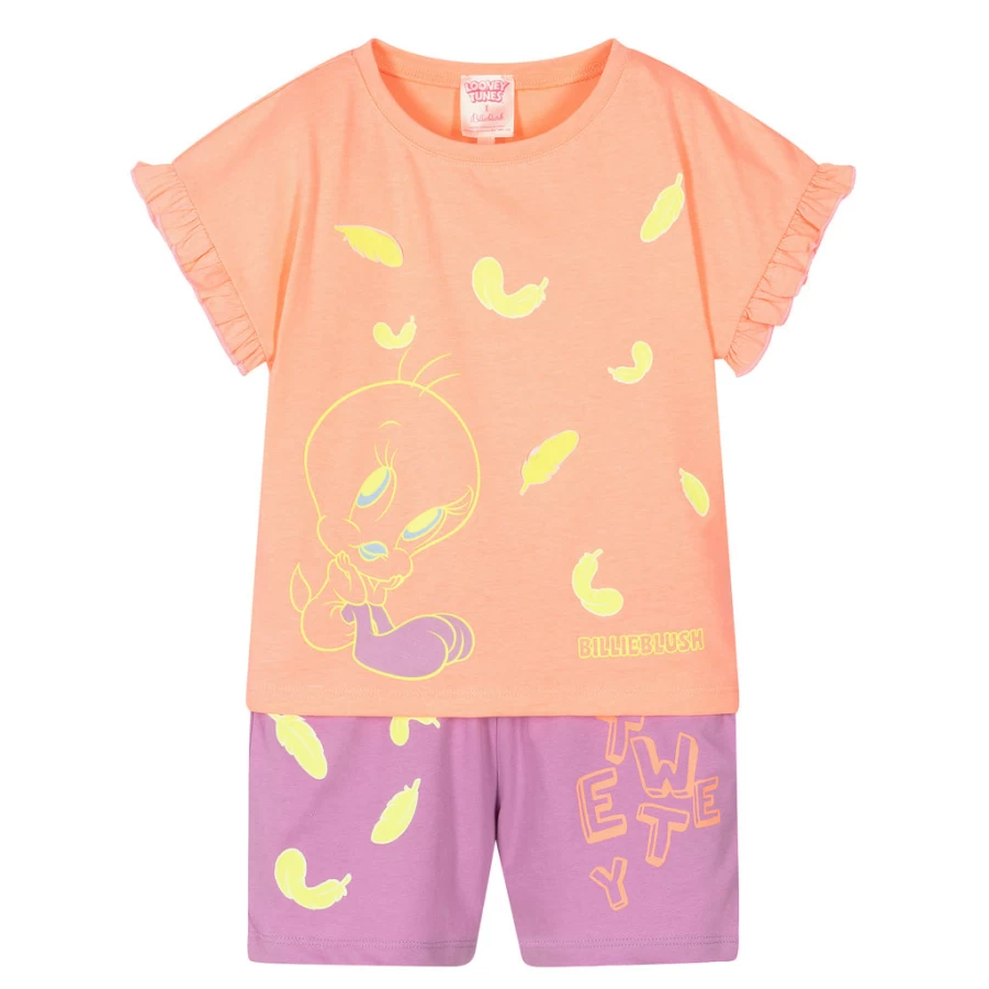 KIDS21 Looney Tunes X Billieblush Multi-Colored Kids Pyjamas Set - Cartoon Character Pajamas for Children